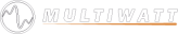 multiwatt logo wit fyn swart randjie geen geskryf